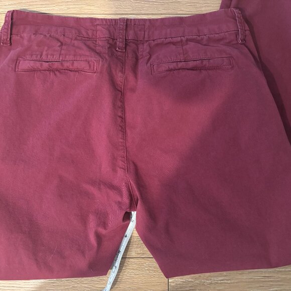 Frank & Eileen Wicklow Cotton Italian Performance Chinos in Merlot in Size 6 - Picture 4 of 8